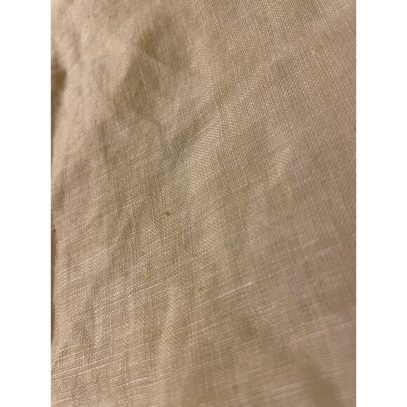 Uniqlo Women's Size Large Linen Button Up Shirt‎ Blouse Yellow - Picture 7 of 7